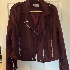 Women's maroon burgundy color close to brown Jacket